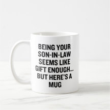 Dein Schwiegersohn scheint wie Geschenk genug zu s