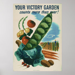 Dein Siegesgarten zählt mehr denn je! Poster