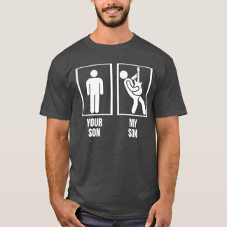 Dein Sohn Mein Sohn Bassgitarre Papa Mama Lustige T-Shirt