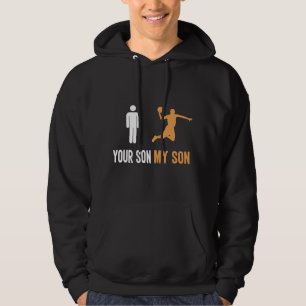 Dein Sohn My Son Funny Simple Basketball Hoodie