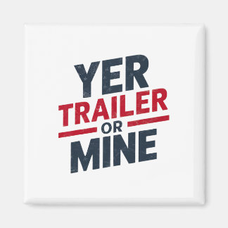 Dein Trailer Oder Meiner Lustig Usa 4. Juli White Magnet