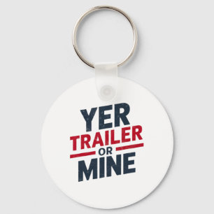 Dein Trailer Oder Meiner Lustig Usa 4. Juli White Schlüsselanhänger
