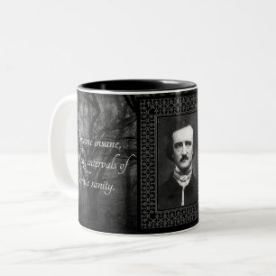 Dein Vater Edgar Allen Poe Zitate Creepy Vintag Zweifarbige Tasse