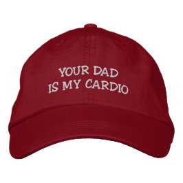 Dein Vater ist mein Kardio bestickte Mütze Lustig Baseballkappe