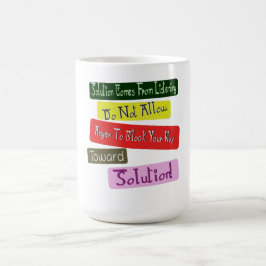 "Dein Weg zur Lösung" Niedliches Design. Jetzt kau Kaffeetasse