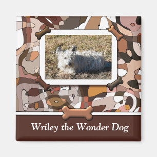 DEIN Wonder Hund Custom Foto Magnet