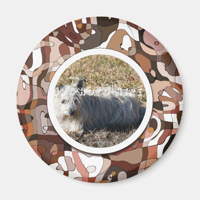 DEIN Wonder Hund Custom Foto Magnet (Vorne)
