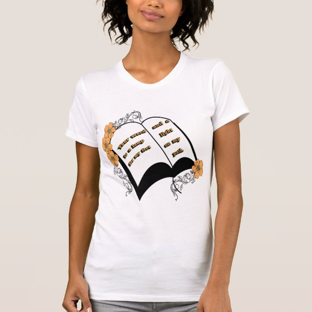 Dein Wort ist eine Lampe für meine Füße T-Shirt (Vorderseite)