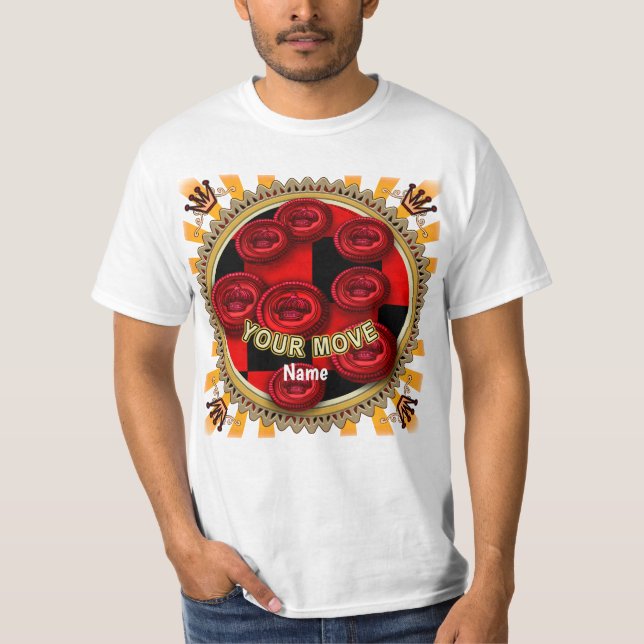 Dein Zug Checkers T-Shirt (Vorderseite)