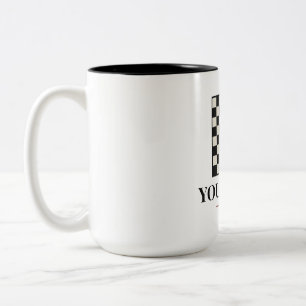 Dein Zug Ich Warte Schachstrategie Zweiton Kaffeet Zweifarbige Tasse