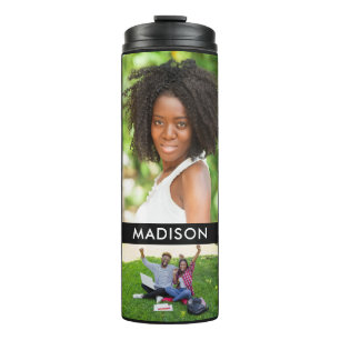DEINE 10 FOTOS & NAME Custom Tumbler Thermosbecher