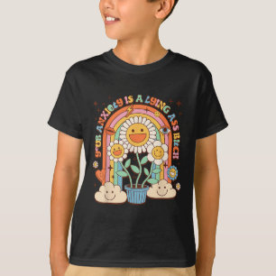 Deine Angst Ist Eine Lügnerische Motivations-Blume T-Shirt