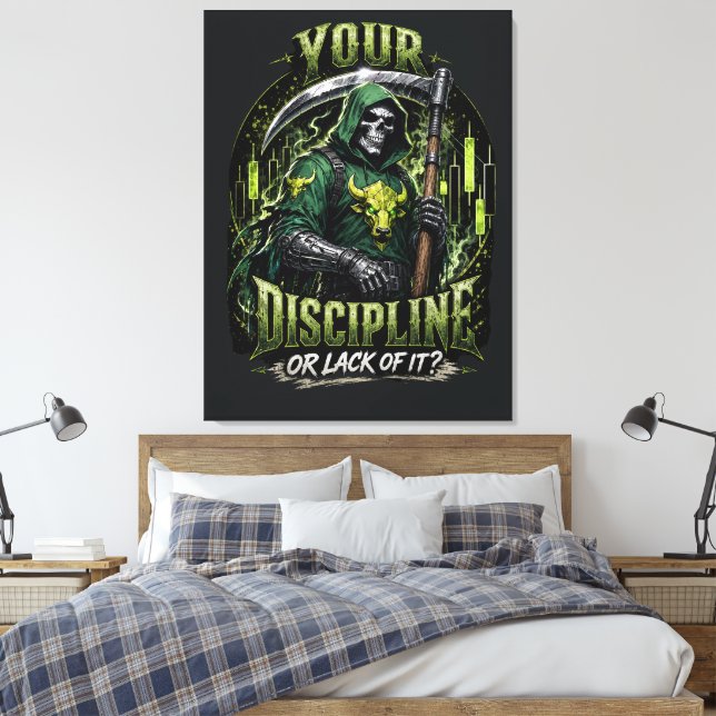 Deine Disziplin oder das Fehlen davon Dark Reaper  Leinwanddruck (Insitu (Schlafzimmer))