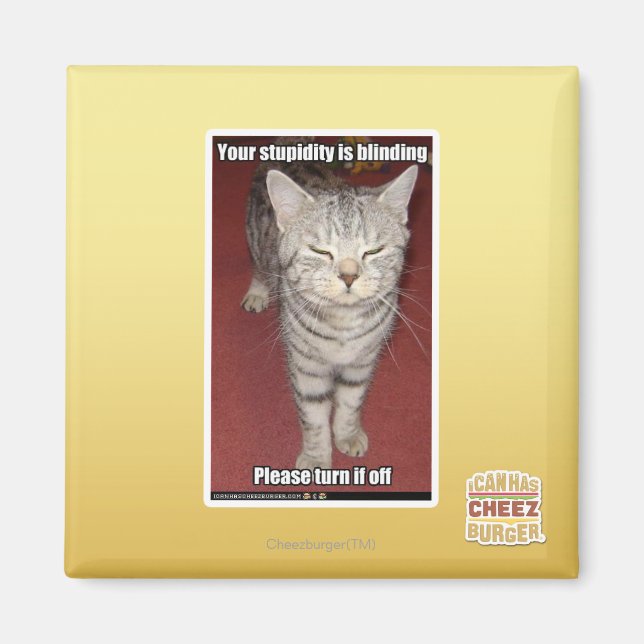 Deine Dummheit ist die Blindheit 2 Magnet (Vorne)