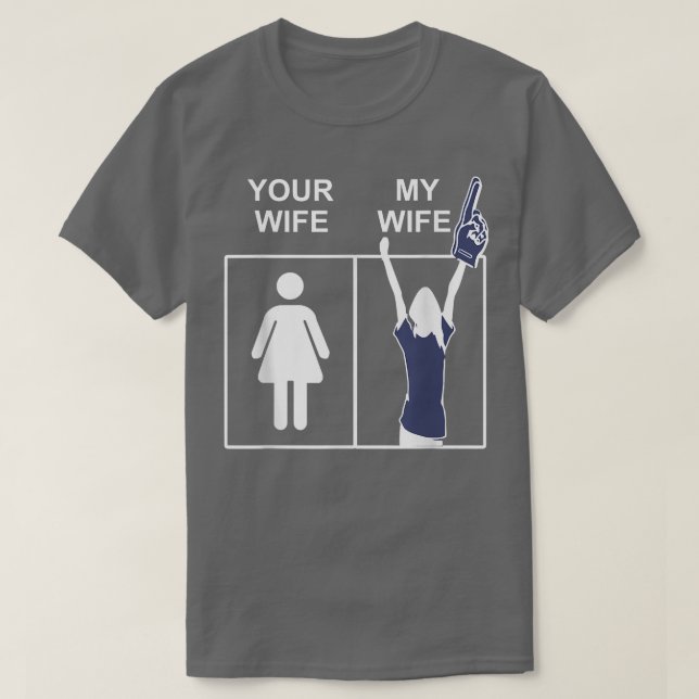 Deine Ehefrau Meine Ehefrau, Husbands Funny Ehefra T-Shirt (Design vorne)