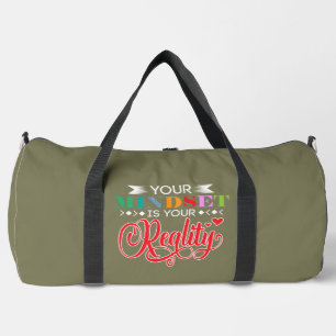 Deine Einstellung Ist Deine Realität Duffle Bag