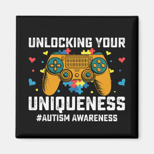 Deine Einzigartigkeit freisetzen Autismus Gaming G Magnet