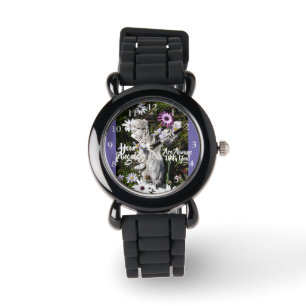 Deine Engel sind bei dir Lila Girls Name Watch Armbanduhr