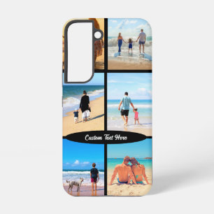 Deine Fotocollage und individueller Text personali Samsung Galaxy Hülle