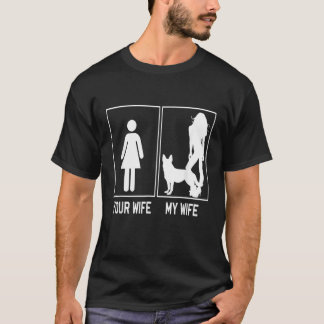 Deine Frau meine Frau Deutscher Schäferhund für Eh T-Shirt