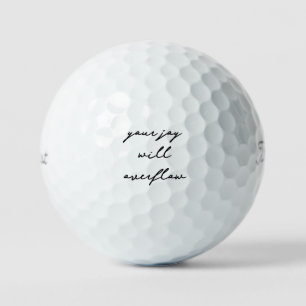 'Deine Freude wird überfließen' Inspirierender chr Golfball
