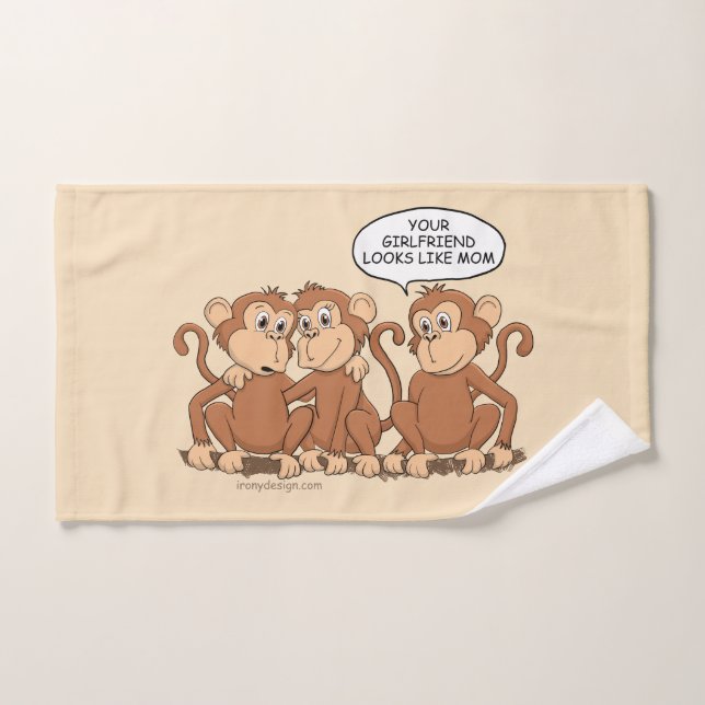 Deine Freundin sieht aus wie ein Mama-Affe Handtuch (Handtuch)