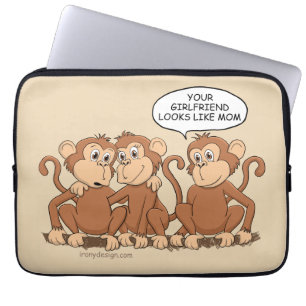 Deine Freundin sieht aus wie ein Mama-Affe Laptopschutzhülle