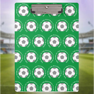 Deine Fußballmannschaft in Grün Fußballtrainer Klemmbrett