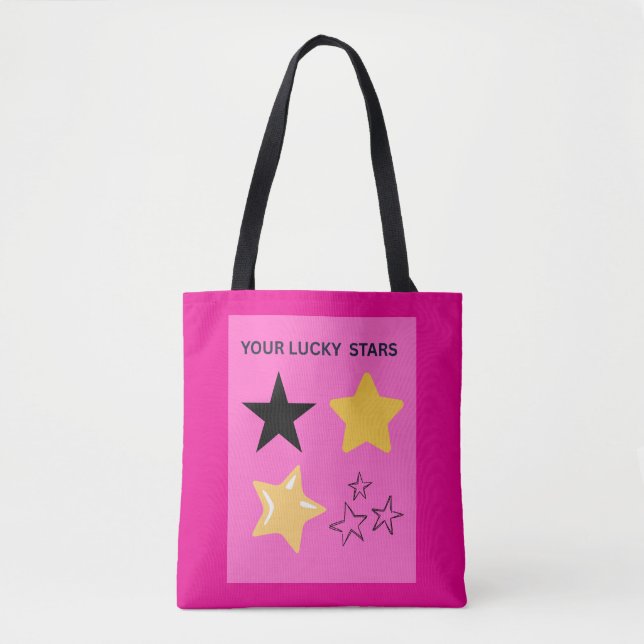 DEINE GLÜCKSSTERNE TASCHE (Vorderseite)