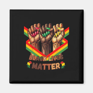 Deine Hände schaffen eine bessere Welt Black Lives Magnet