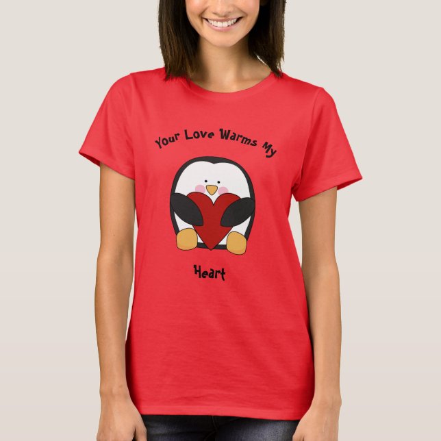 Deine Liebe erwärmt mein Herz T-Shirt (Vorderseite)