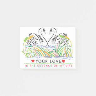 Deine Liebe ist wesentlich Post-it Klebezettel