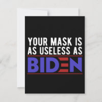 Deine Maske ist so nutzlos wie Biden