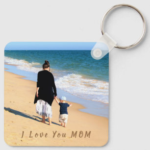 Deine Mutter Foto-Schlüsselanhänger-Geschenktext - Schlüsselanhänger