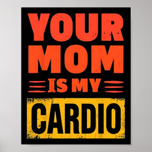 Deine Mutter ist mein Kardio Lustiges Weihnachten Poster