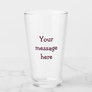 Deine Nachricht hier Textname Monogrammbild Zitat Glas