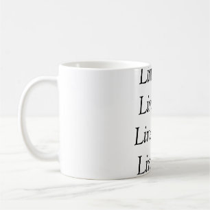 Deine Nachricht hier Textname Monogrammbild Zitat Kaffeetasse