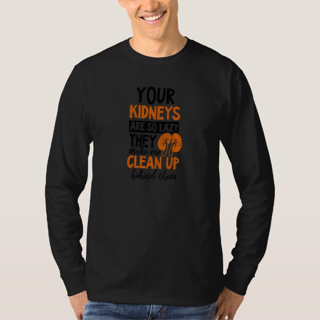 Deine Nieren so lecker ich sauber Dialyse Tech T-Shirt (Vorderseite)