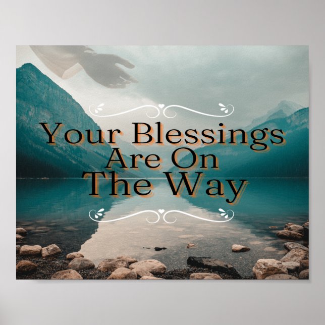 Deine Segnungen sind unterwegs Poster (Vorne)