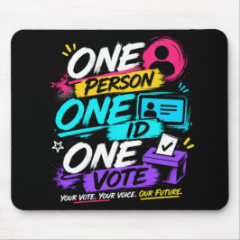 „Deine Stimme. Deine Wahl. Unsere Zukunft!“ Mousepad