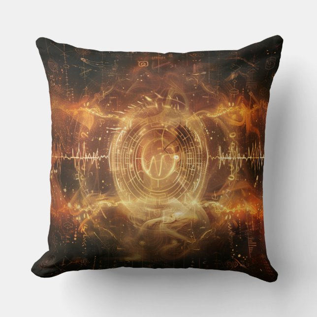 Deine Stimme ist ein Sigil — Mystische Frequenzkun Kissen (Vorderseite)