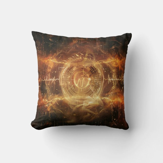 Deine Stimme ist ein Sigil — Mystische Frequenzkun Kissen (Vorderseite)
