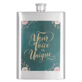 Deine Stimme ist einzigartig Flachmann