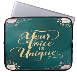 Deine Stimme ist einzigartig Laptopschutzhülle