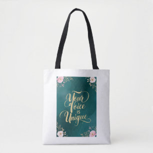 Deine Stimme ist einzigartig Tasche
