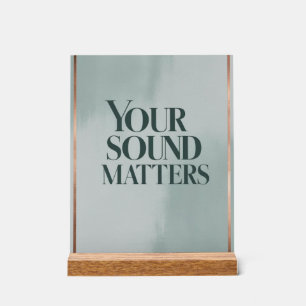 Deine Stimme zählt Option 3 Acrylschild