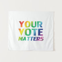 "Deine Stimme zählt" Stolz lgbtq lgbt Regenbogen w