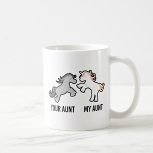 Deine Tante Meine Tante Einhorn Kaffeetasse