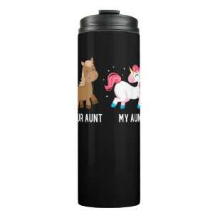 Deine Tante vs Meine Tante Magisches Einhorn Toll Thermosbecher