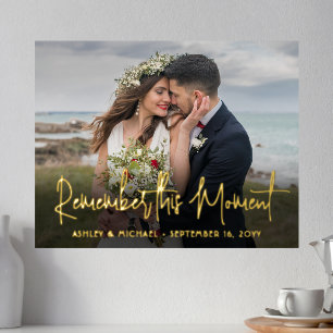 Deine Text- und Foto-Hochzeit Erinnere dich an die Foliendrucke